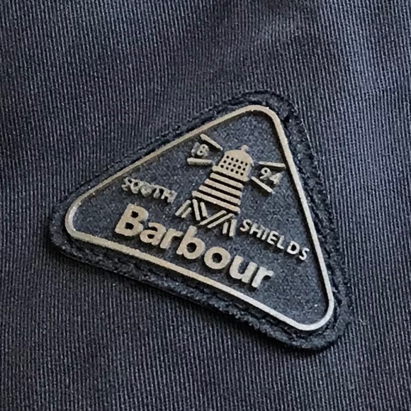 BARBOUR WATERPROOF NAVY BOMBER JACKET - Picture 10 of 14